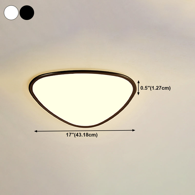 Metal Geometric Shape Flush Ceiling Light Modern Style 1 Light Flush Mounted Lighting