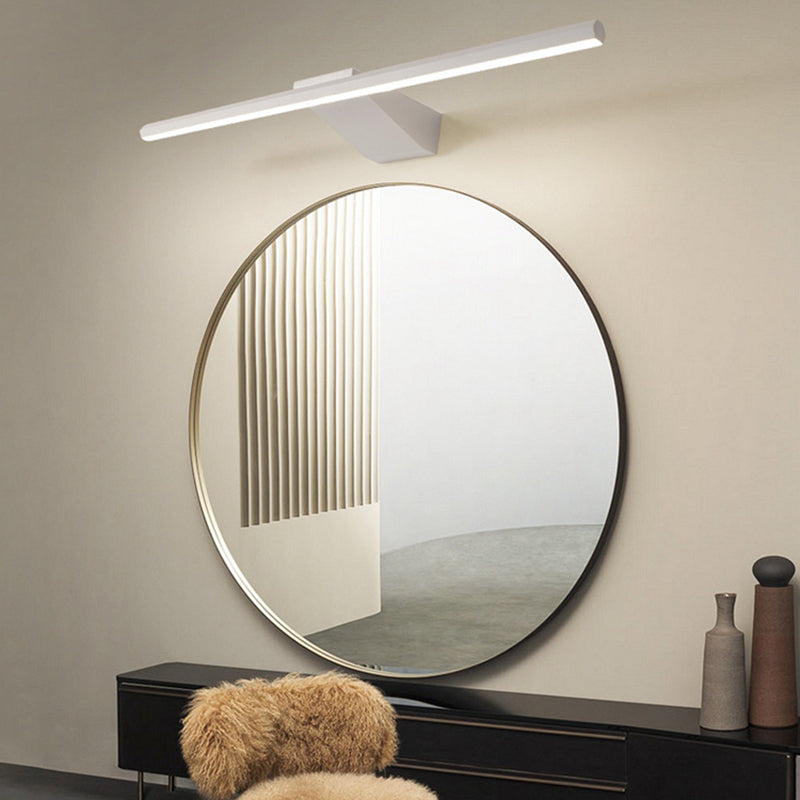 1-Light Postmodern Metal Vanity Light Straight LED Mirror Light for Bathroom