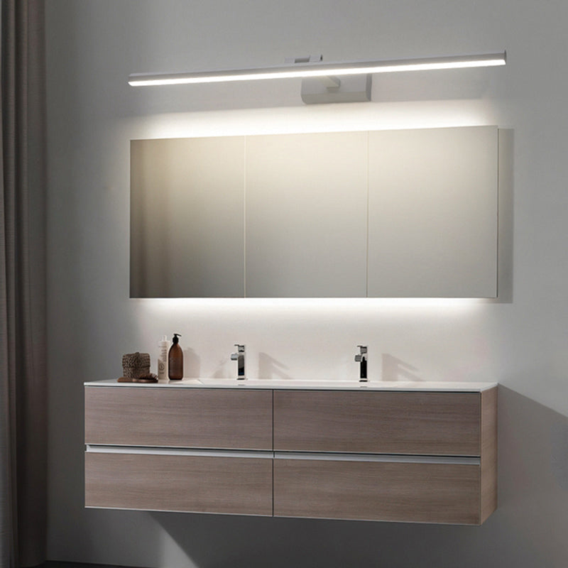 1-Light Postmodern Metal Vanity Light Straight LED Mirror Light for Bathroom