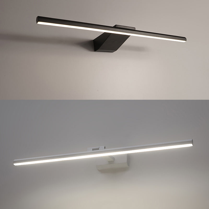 1-Light Postmodern Metal Vanity Light Straight LED Mirror Light for Bathroom