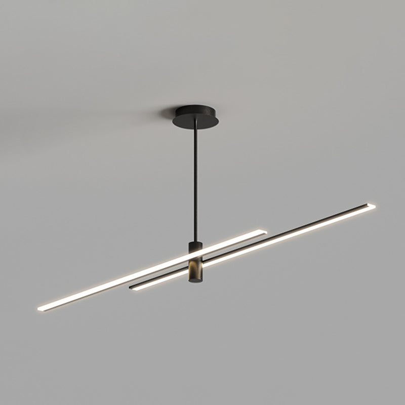Contemporary Linear Chandelier Lights Metal Chandelier Lighting Fixtures