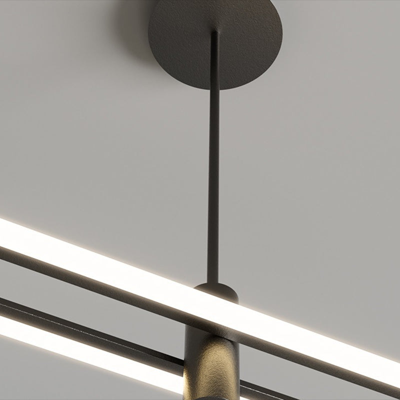 Contemporary Linear Chandelier Lights Metal Chandelier Lighting Fixtures