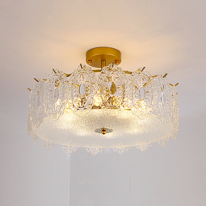 Contemporary Glass Chandelier Light Simple Pendant Lighting Fixtures for Sitting Room