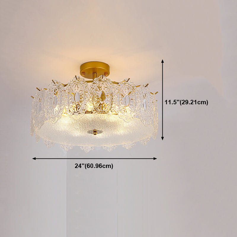 Contemporary Glass Chandelier Light Simple Pendant Lighting Fixtures for Sitting Room