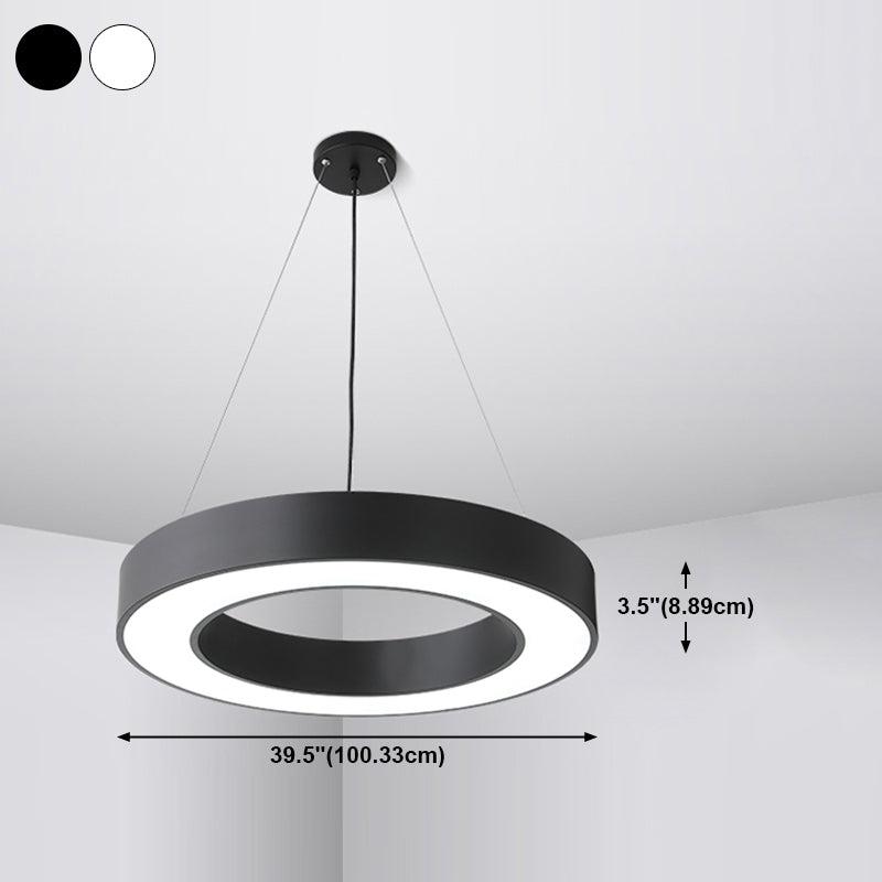 Modern Simple Hanging Light Circle Pendant Lighting Fixture for Meeting Room