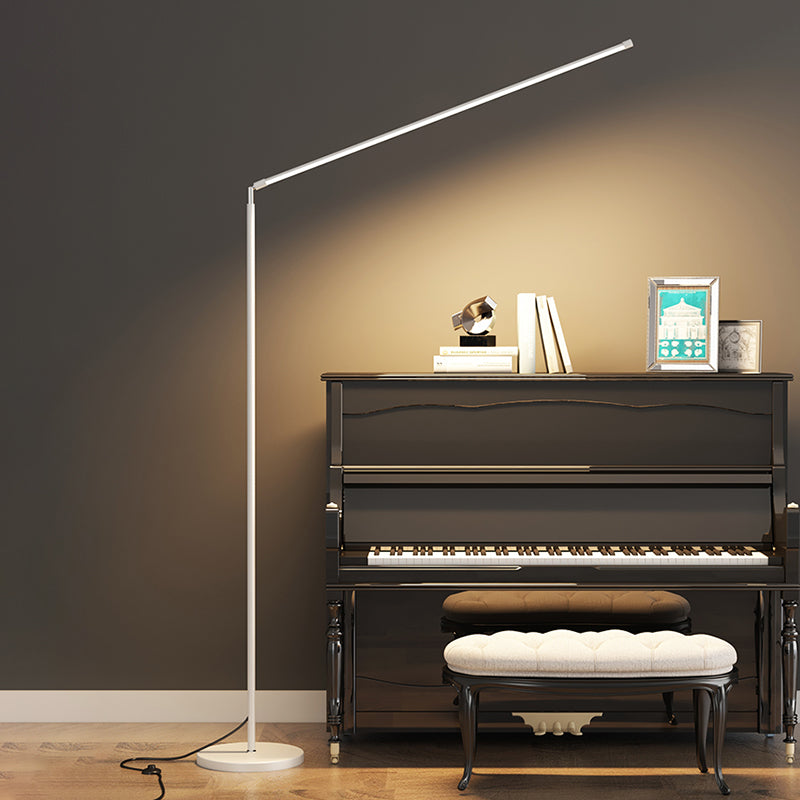 Modern Strip Shape Floor Light LED Floor Standing Light with Acrylic Shade for Bedroom