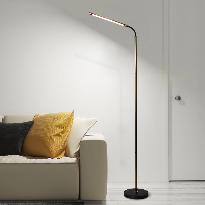 Strip Shape Floor Light 1-Light LED Floor Standing Light with Acrylic Shade