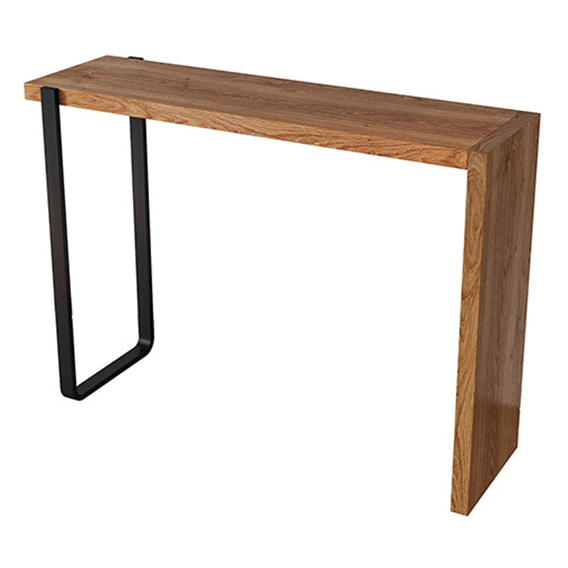 Rectangle Bar Dining Table Contemporary Wood Bar Table with Sled Base