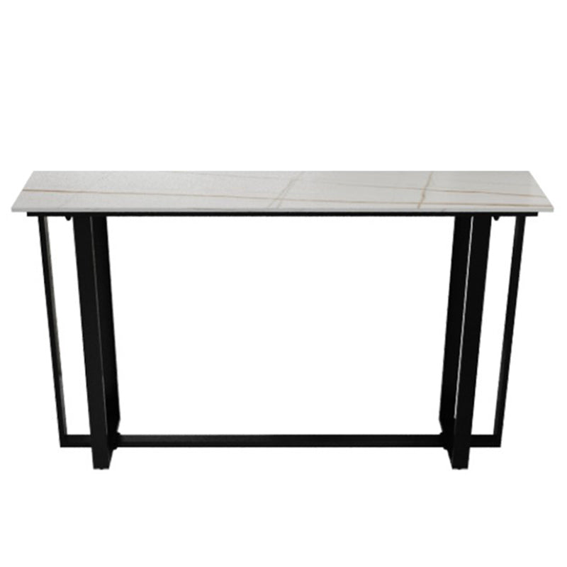 Modern Rectangle Hall/Pub Table Stone Bistro Bar Height Cocktail Table