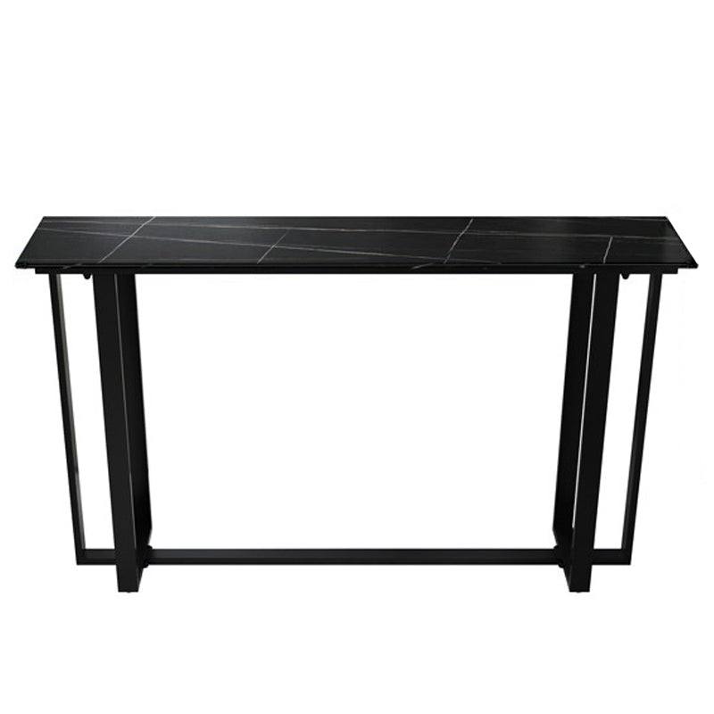 Modern Rectangle Hall/Pub Table Stone Bistro Bar Height Cocktail Table