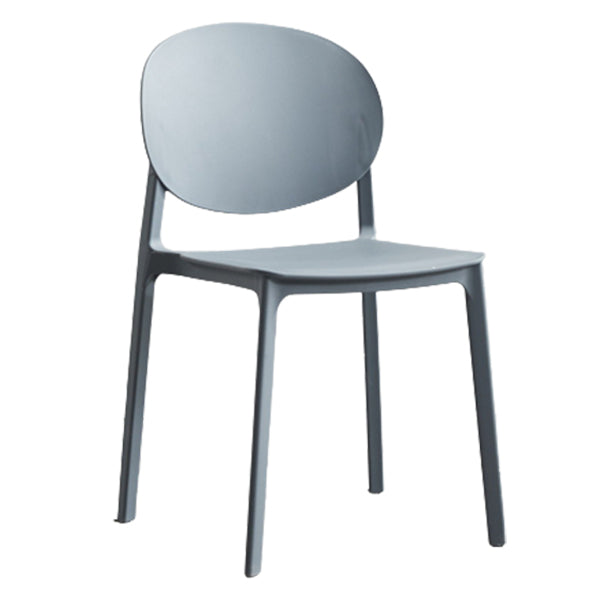 Scandinavian Plastic Side Chair Stackable Kitchen Dining Room Chair