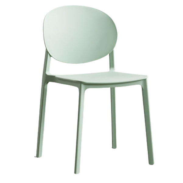 Scandinavian Plastic Side Chair Stackable Kitchen Dining Room Chair