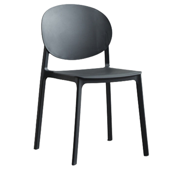 Scandinavian Plastic Side Chair Stackable Kitchen Dining Room Chair