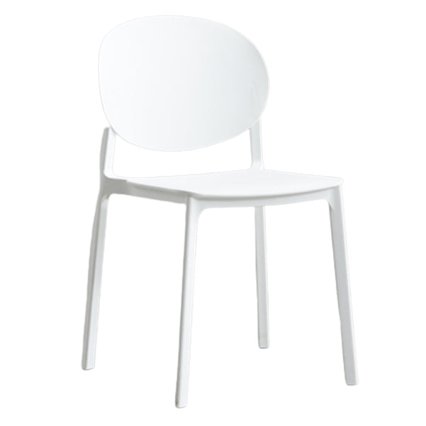 Scandinavian Plastic Side Chair Stackable Kitchen Dining Room Chair