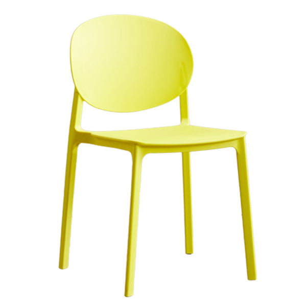 Scandinavian Plastic Side Chair Stackable Kitchen Dining Room Chair