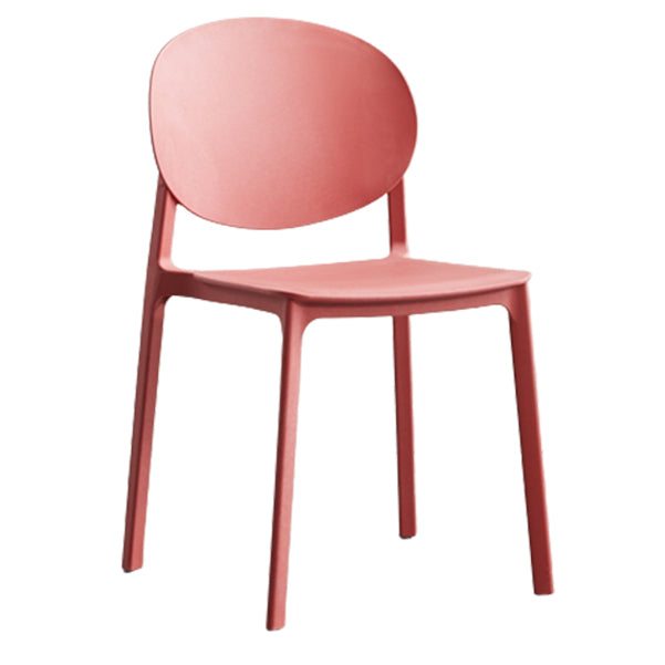 Scandinavian Plastic Side Chair Stackable Kitchen Dining Room Chair