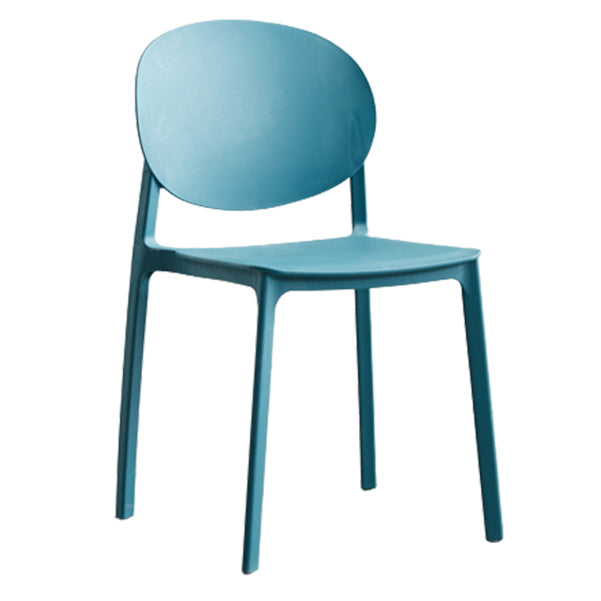 Scandinavian Plastic Side Chair Stackable Kitchen Dining Room Chair