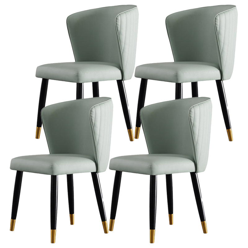 Armless Dining Chairs Nordic Kitchen Side Chairs for Dining Room