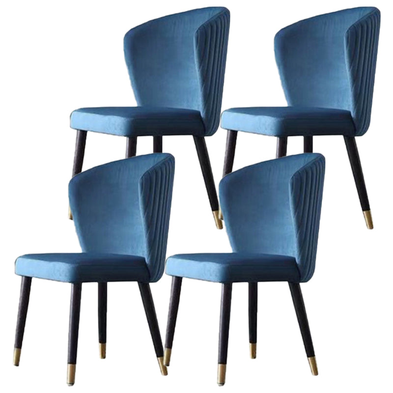 Armless Dining Chairs Nordic Kitchen Side Chairs for Dining Room