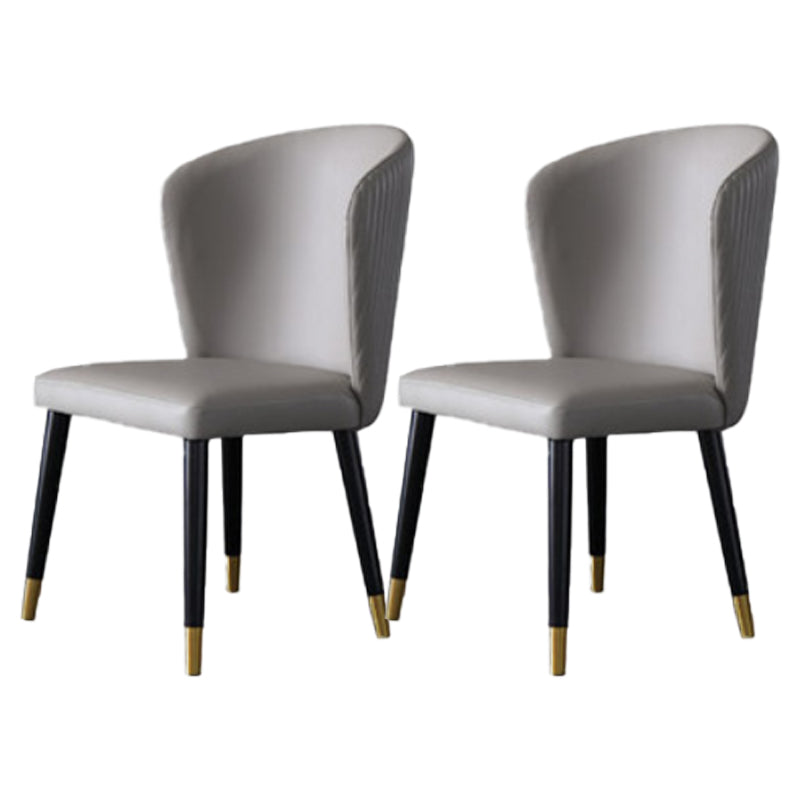 Armless Dining Chairs Nordic Kitchen Side Chairs for Dining Room