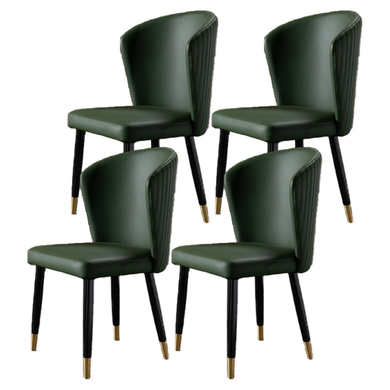 Armless Dining Chairs Nordic Kitchen Side Chairs for Dining Room