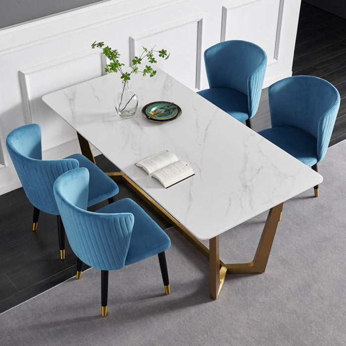 Armless Dining Chairs Nordic Kitchen Side Chairs for Dining Room