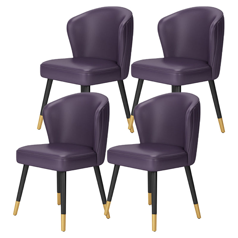 Armless Dining Chairs Nordic Kitchen Side Chairs for Dining Room