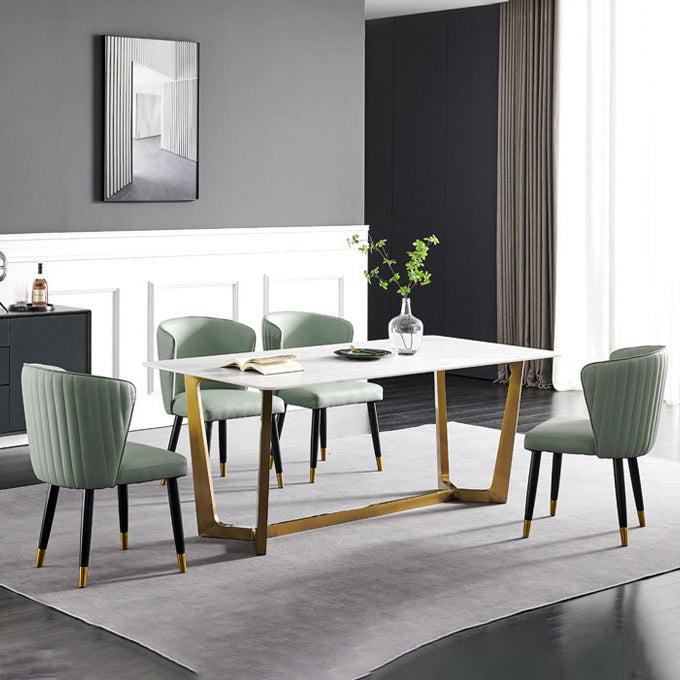 Armless Dining Chairs Nordic Kitchen Side Chairs for Dining Room