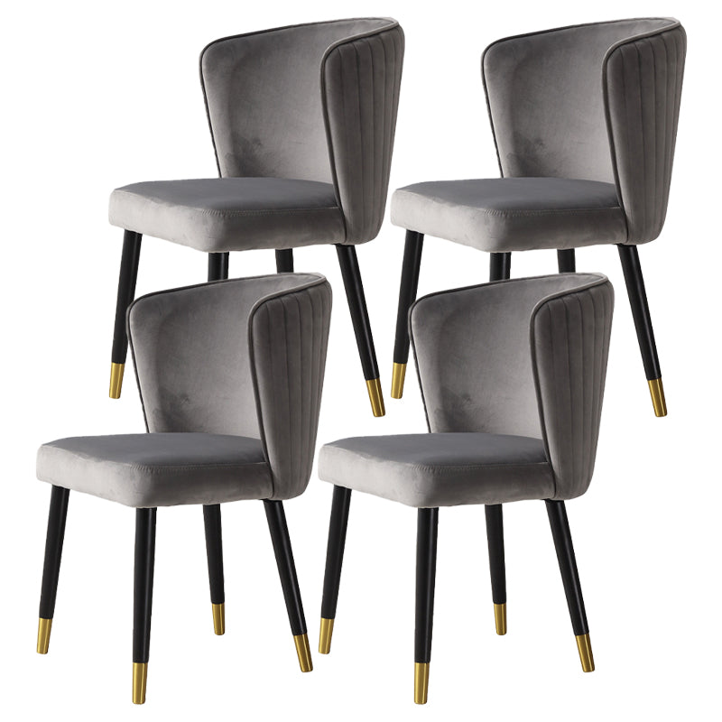 Armless Dining Chairs Nordic Kitchen Side Chairs for Dining Room