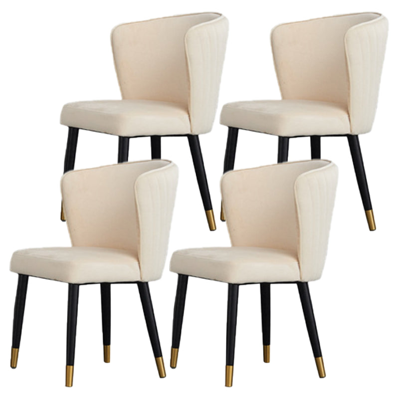 Armless Dining Chairs Nordic Kitchen Side Chairs for Dining Room