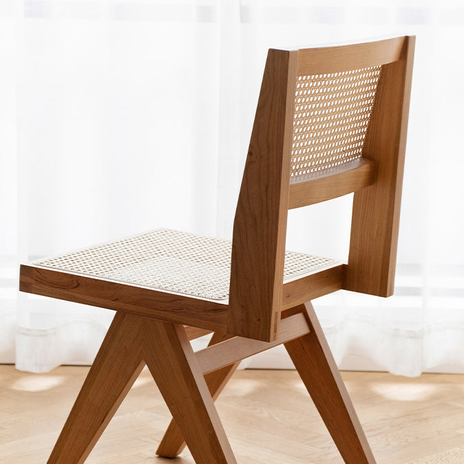 Armless Dining Chairs Modern Style Solid Wood Side Chairs for Dining Room