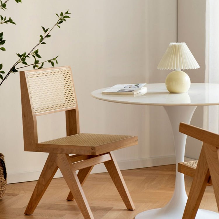 Armless Dining Chairs Modern Style Solid Wood Side Chairs for Dining Room