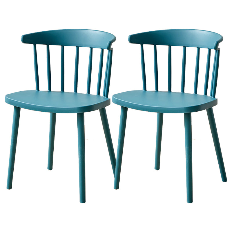 Plastic Scandinavian Side Chair Windsor Back Indoor-Outdoor Chair