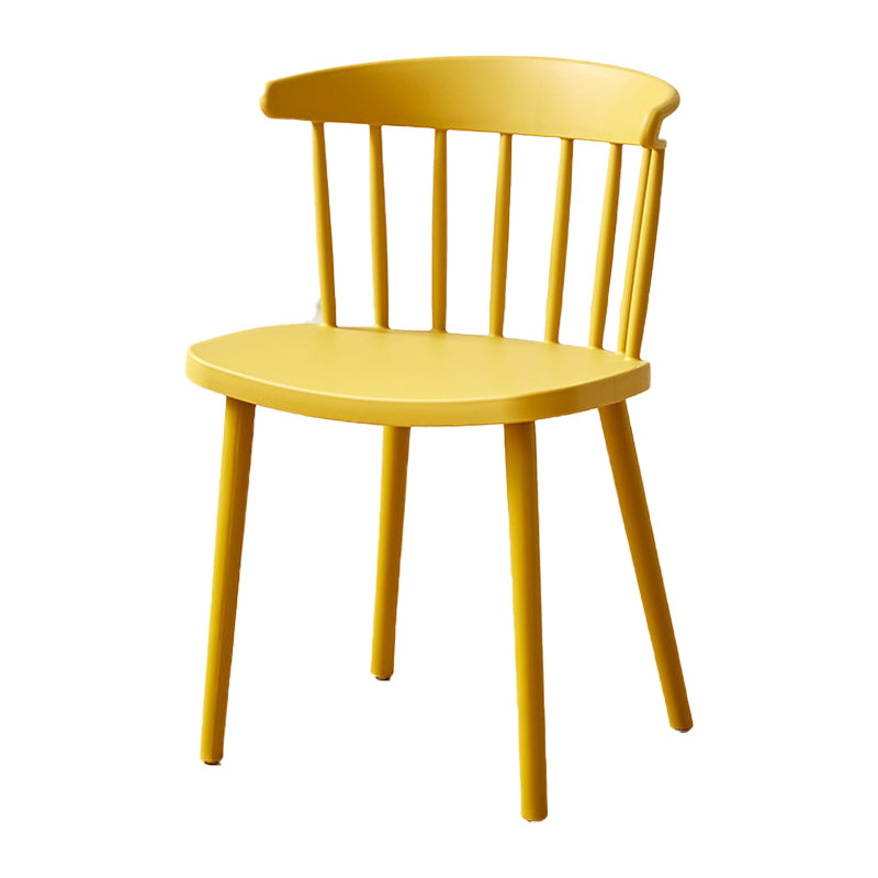 Plastic Scandinavian Side Chair Windsor Back Indoor-Outdoor Chair