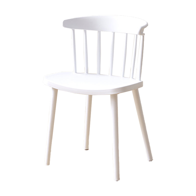 Plastic Scandinavian Side Chair Windsor Back Indoor-Outdoor Chair