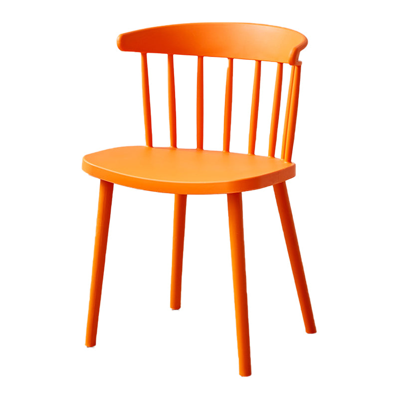 Plastic Scandinavian Side Chair Windsor Back Indoor-Outdoor Chair