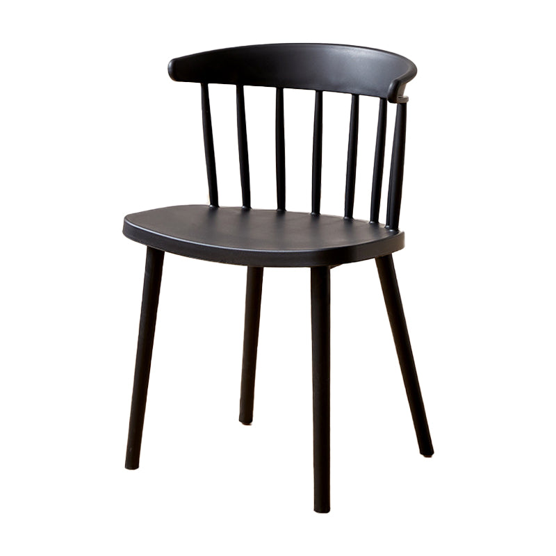 Plastic Scandinavian Side Chair Windsor Back Indoor-Outdoor Chair