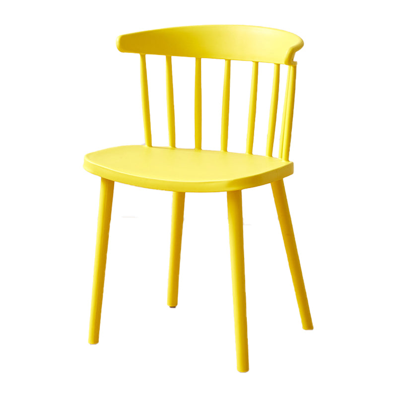 Plastic Scandinavian Side Chair Windsor Back Indoor-Outdoor Chair