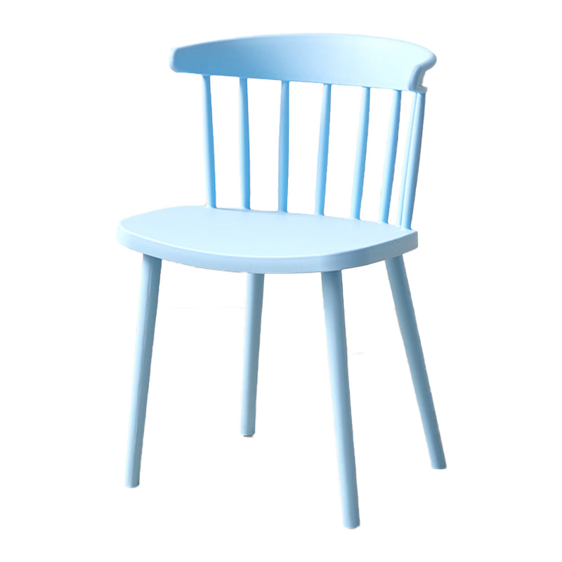 Plastic Scandinavian Side Chair Windsor Back Indoor-Outdoor Chair