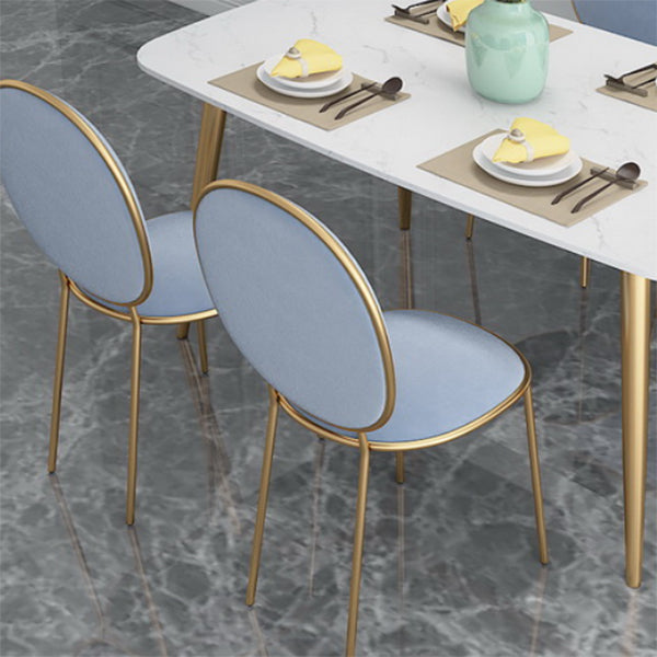 Glam Style Dining Chair Upholstered King Louis Back Dining Chair for Home