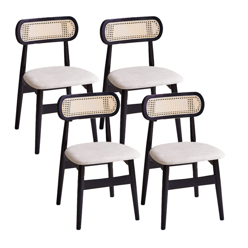 Dining Room Side Chairs Modern Solid Wood Open Back Dining Side Chair