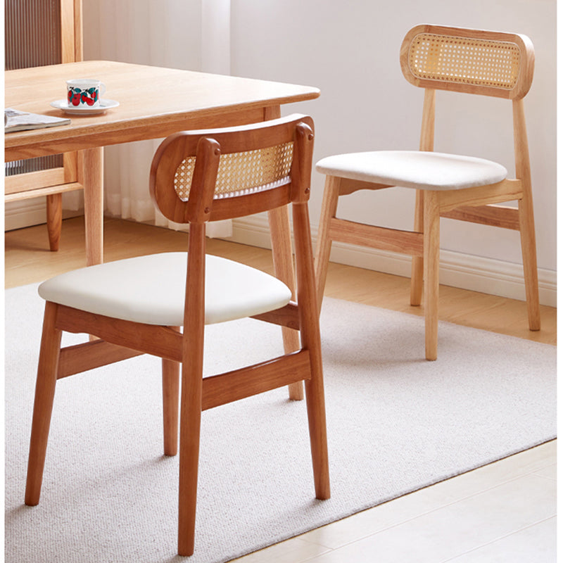 Dining Room Side Chairs Modern Solid Wood Open Back Dining Side Chair