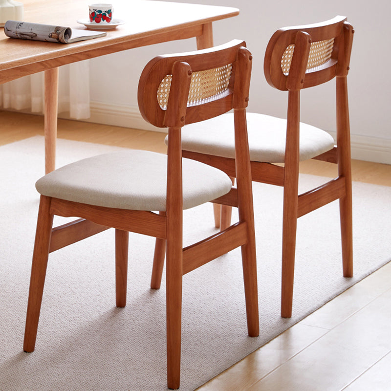 Dining Room Side Chairs Modern Solid Wood Open Back Dining Side Chair