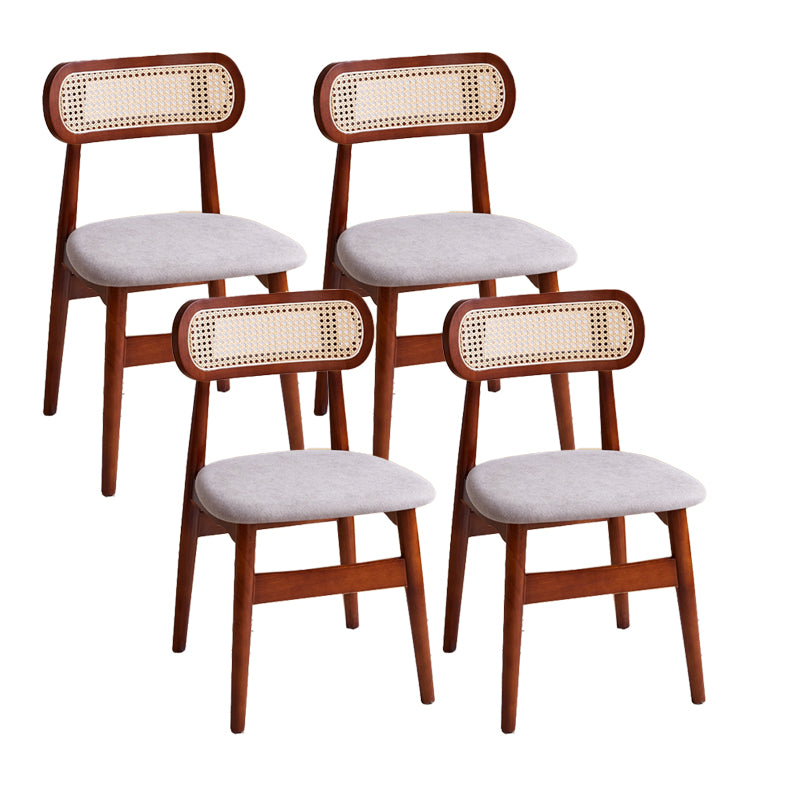 Dining Room Side Chairs Modern Solid Wood Open Back Dining Side Chair