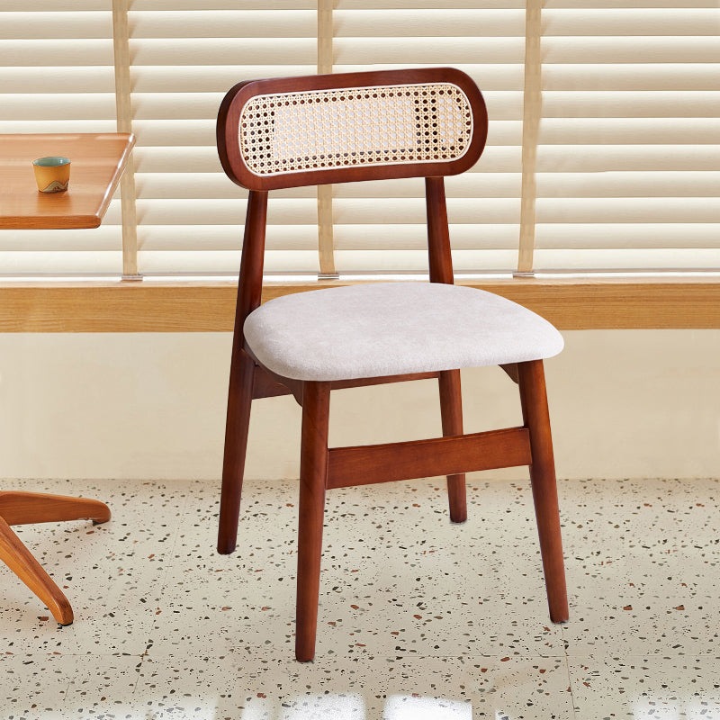 Dining Room Side Chairs Modern Solid Wood Open Back Dining Side Chair