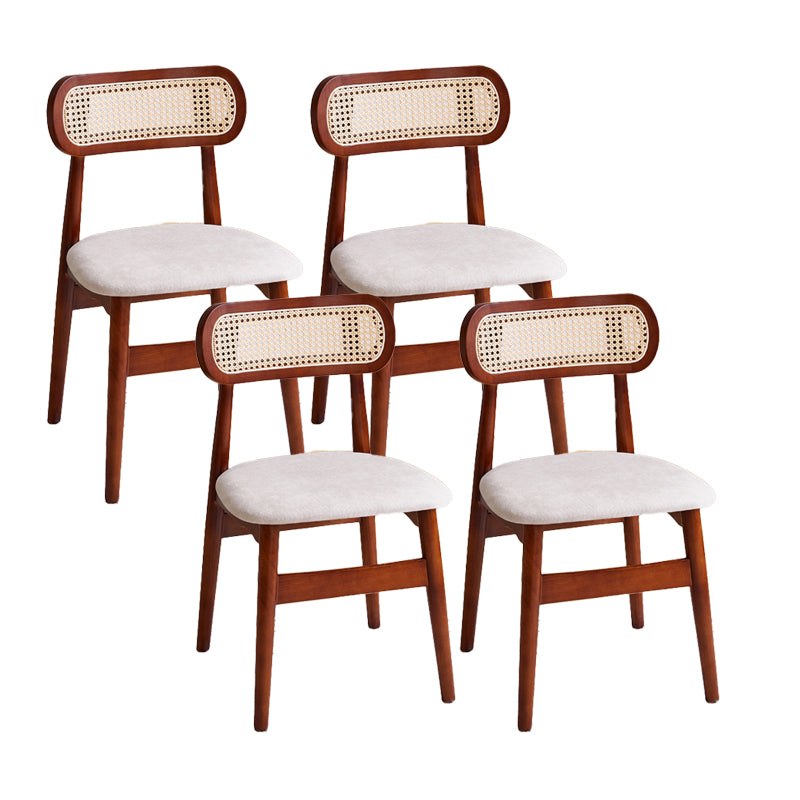 Dining Room Side Chairs Modern Solid Wood Open Back Dining Side Chair