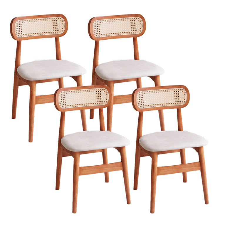 Dining Room Side Chairs Modern Solid Wood Open Back Dining Side Chair