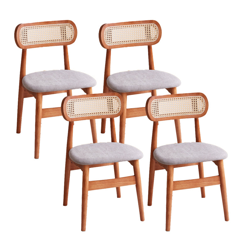 Dining Room Side Chairs Modern Solid Wood Open Back Dining Side Chair