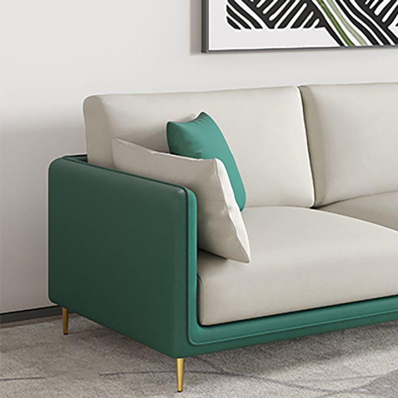 Square Arm Sofa with Sponge Cushion Modern for Living Room, Apartment