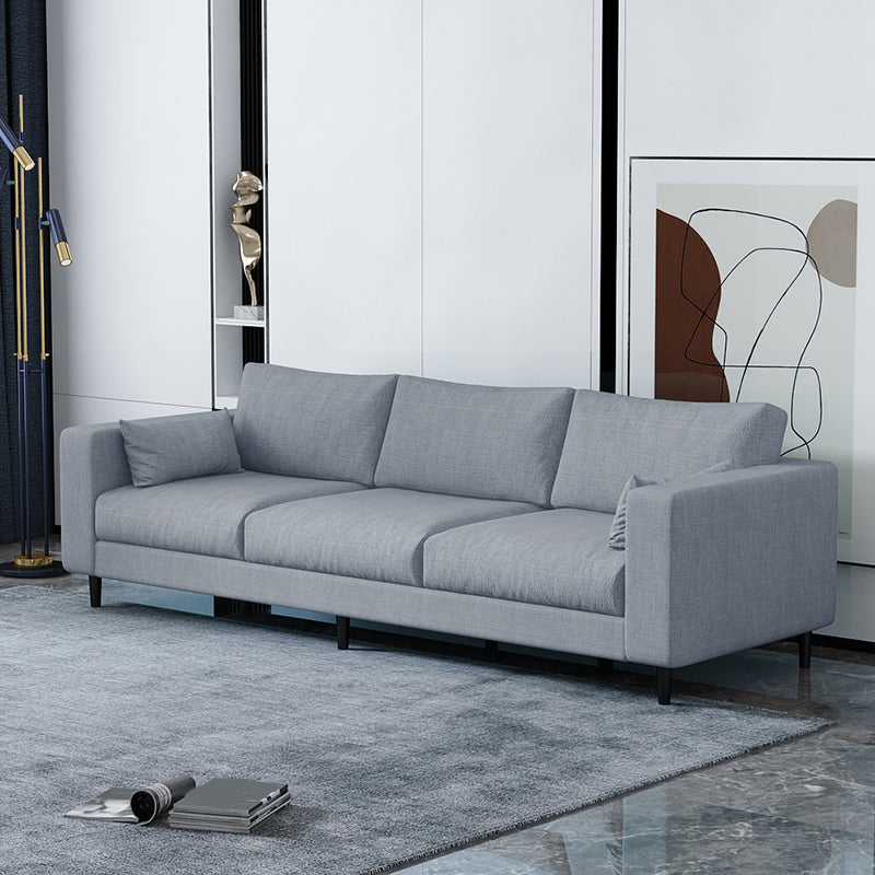 29.53"H Linen Square Arm Modern Sofa with Loose Back for Living Room, Apartment